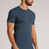 Camiseta manga corta de algodón ajustada