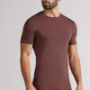 Camiseta manga corta de algodón ajustada