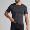 Camiseta manga corta de algodón ajustada