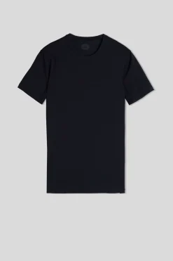 Camiseta manga corta de algodón ajustada