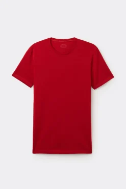 Camiseta manga corta de algodón ajustada