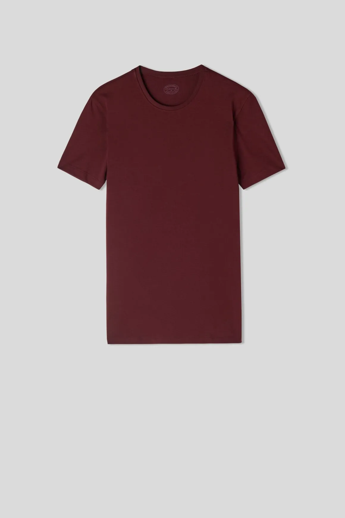 Camiseta manga corta de algodón ajustada