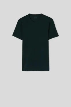 Camiseta manga corta de algodón ajustada