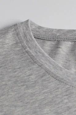 Camiseta manga corta de algodón ajustada
