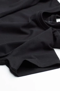 Camiseta manga corta de algodón ajustada
