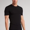Camiseta Manga Corta de Lana Merina Elastizada