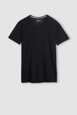 Camiseta Manga Corta de Lana Merina Elastizada