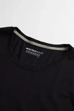 Camiseta Manga Corta de Lana Merina Elastizada