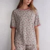 Camiseta Manga Corta Floral Romance