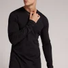 Camiseta Manga Larga de Lana Merina Escote Redondo