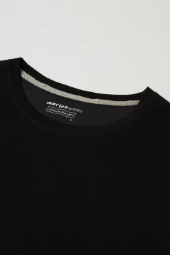 Camiseta Manga Larga de Lana Merina Escote Redondo