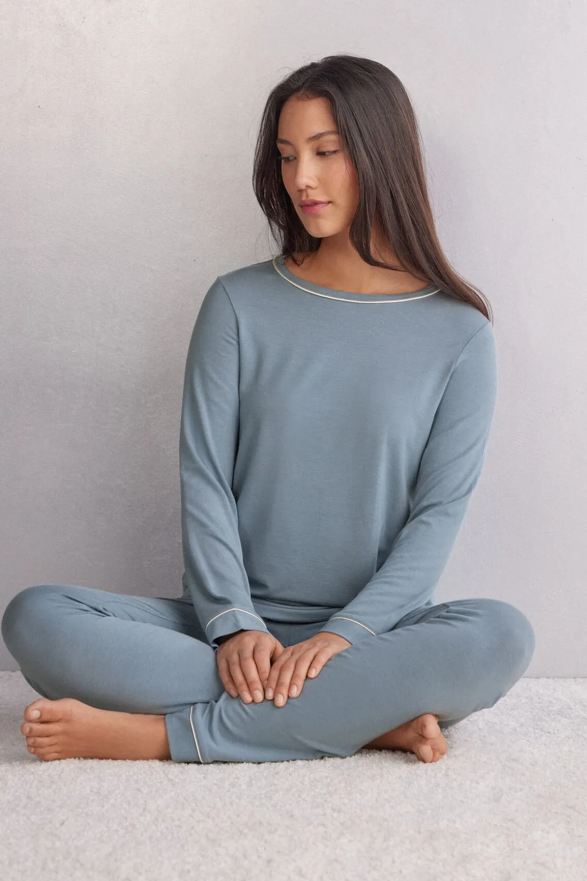 Camiseta Manga Larga de Modal