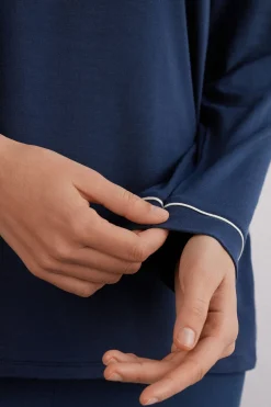 Camiseta Manga Larga de Modal