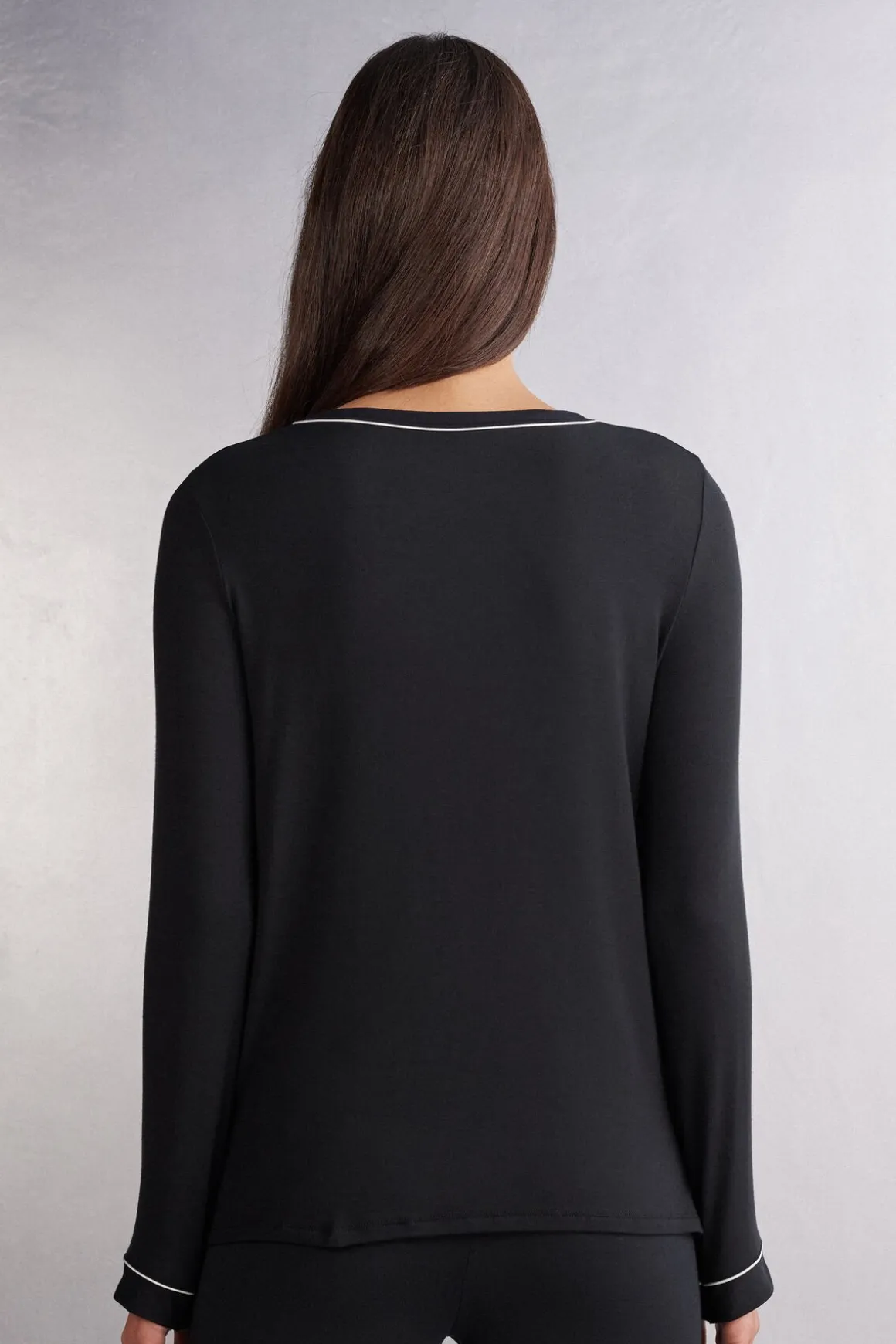 Camiseta Manga Larga de Modal