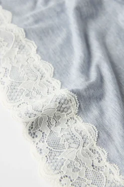 Camiseta Manga Larga de Modal Escote Redondo