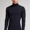 Camiseta Manga Larga Lana Merina Cuello Alto