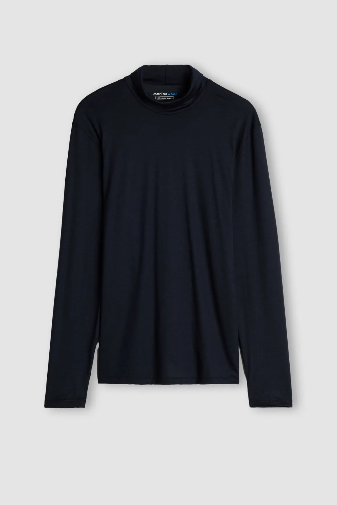 Camiseta Manga Larga Lana Merina Cuello Alto