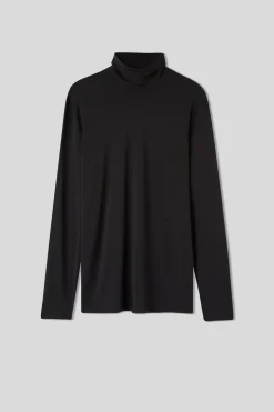Camiseta Manga Larga Lana Merina Cuello Alto