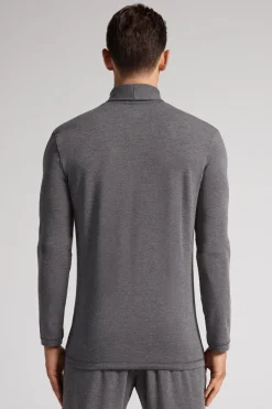 Camiseta Manga Larga Modal Cashmere Cuello Alto