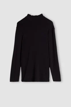 Camiseta Manga Larga Modal Cashmere Cuello Alto