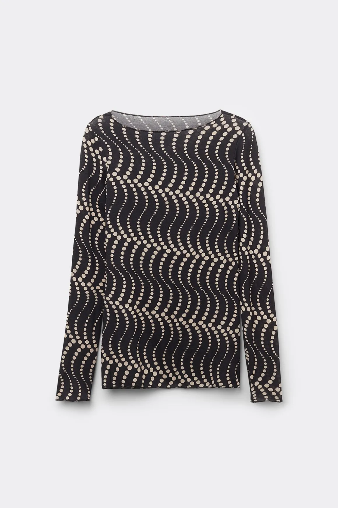Camiseta Manga Larga Modal Ultralight con Cashmere Estampada Cool Elegance