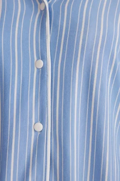 Camiseta Modal Abertura Delantera Oxford Stripes