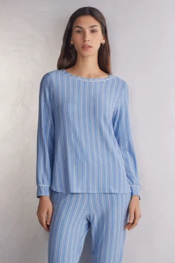 Camiseta Modal Cuello Barco Oxford Stripes