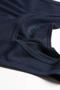 Camiseta sin mangas de hombre en algodón superior con canalé