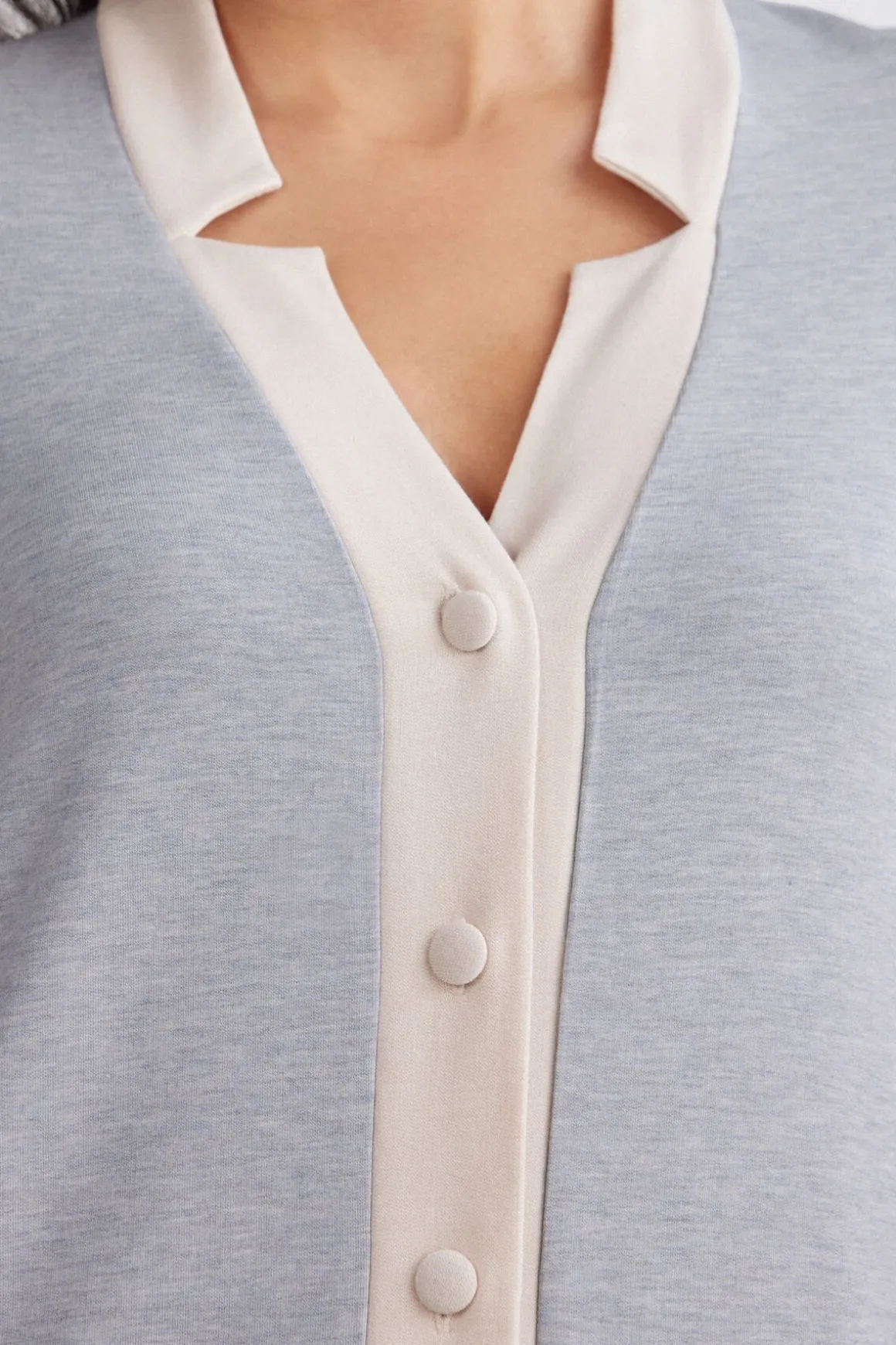 Camisón Abertura Frontal Modal con Lana Cold Winter Night