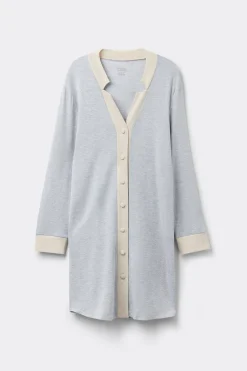 Camisón Abertura Frontal Modal con Lana Cold Winter Night