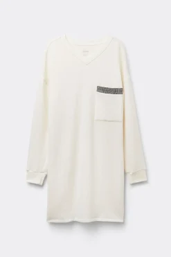 Camisón con Cuello de Pico Royal Elegance