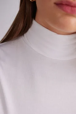 Chaleco de Cuello Alto en Micromodal
