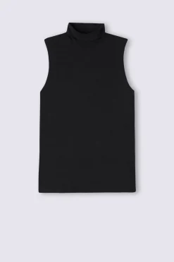 Chaleco de Cuello Alto en Micromodal