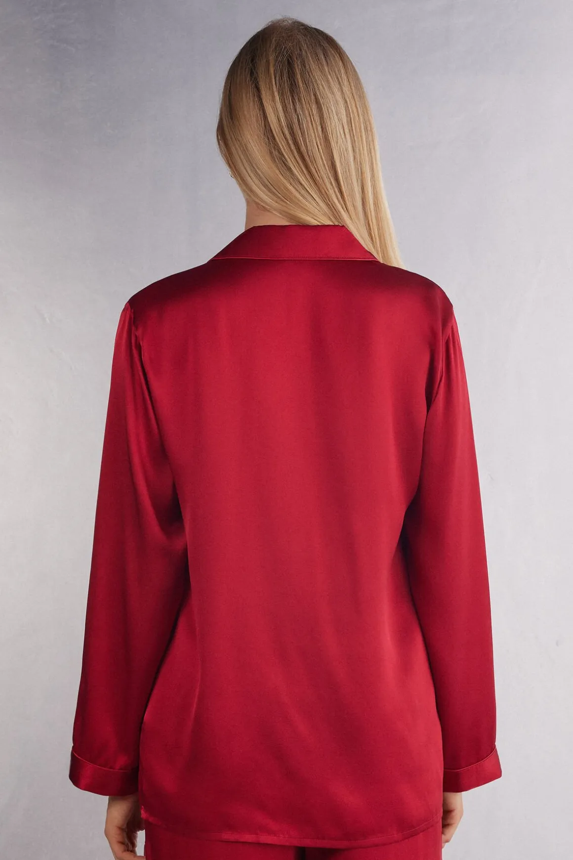 Chaqueta Corte Masculino de Raso de Seda