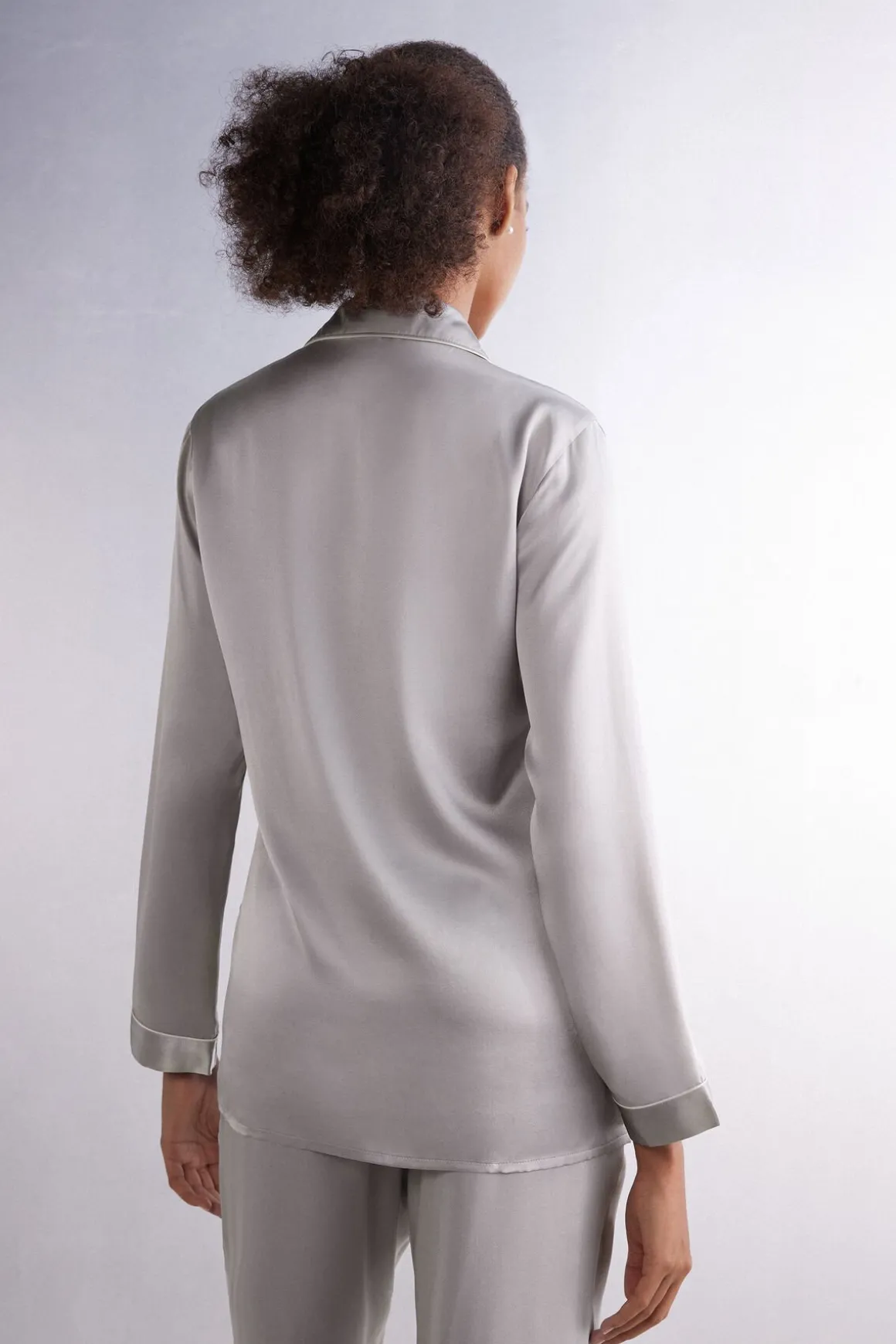 Chaqueta Corte Masculino de Raso de Seda