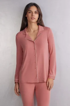 Chaqueta de Manga Larga de Micromodal