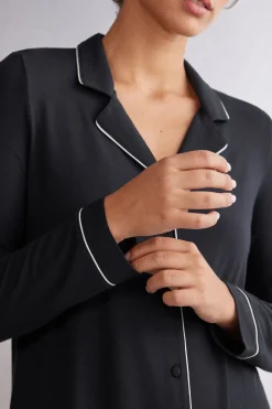 Chaqueta de Manga Larga de Micromodal