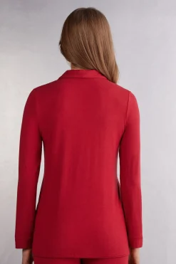 Chaqueta de Manga Larga de Micromodal