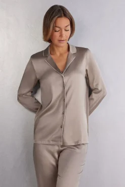 Chaqueta de Seda de Corte Masculino