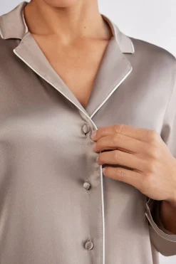 Chaqueta de Seda de Corte Masculino
