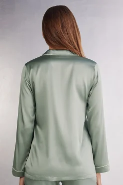 Chaqueta de Seda de Corte Masculino
