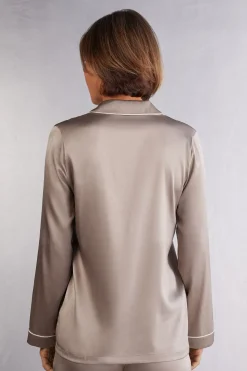 Chaqueta de Seda de Corte Masculino