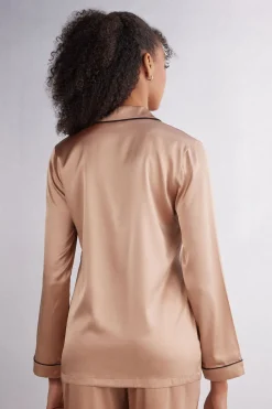 Chaqueta de Seda de Corte Masculino