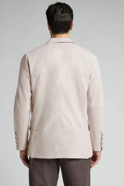Chaqueta de Tejido de Lino y Algodón