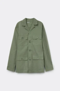 Chaqueta Sahariana de Lino y Algodón