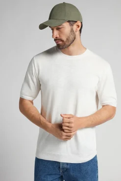Gorra de Tejido de Lino y Algodón