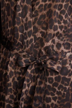 Kimono de Raso de Viscosa Luxurious Leopard