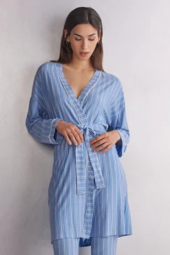 Kimono Modal Oxford Stripes