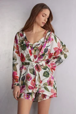 Kimono Raso de Viscosa Imaginary Journey