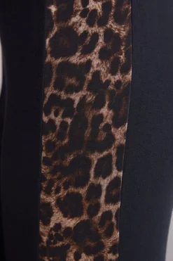 Pantalón con Puños Elásticos de Modal Luxurious Leopard